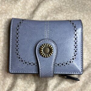 Sendefn Elegant Blue Leather Wallet